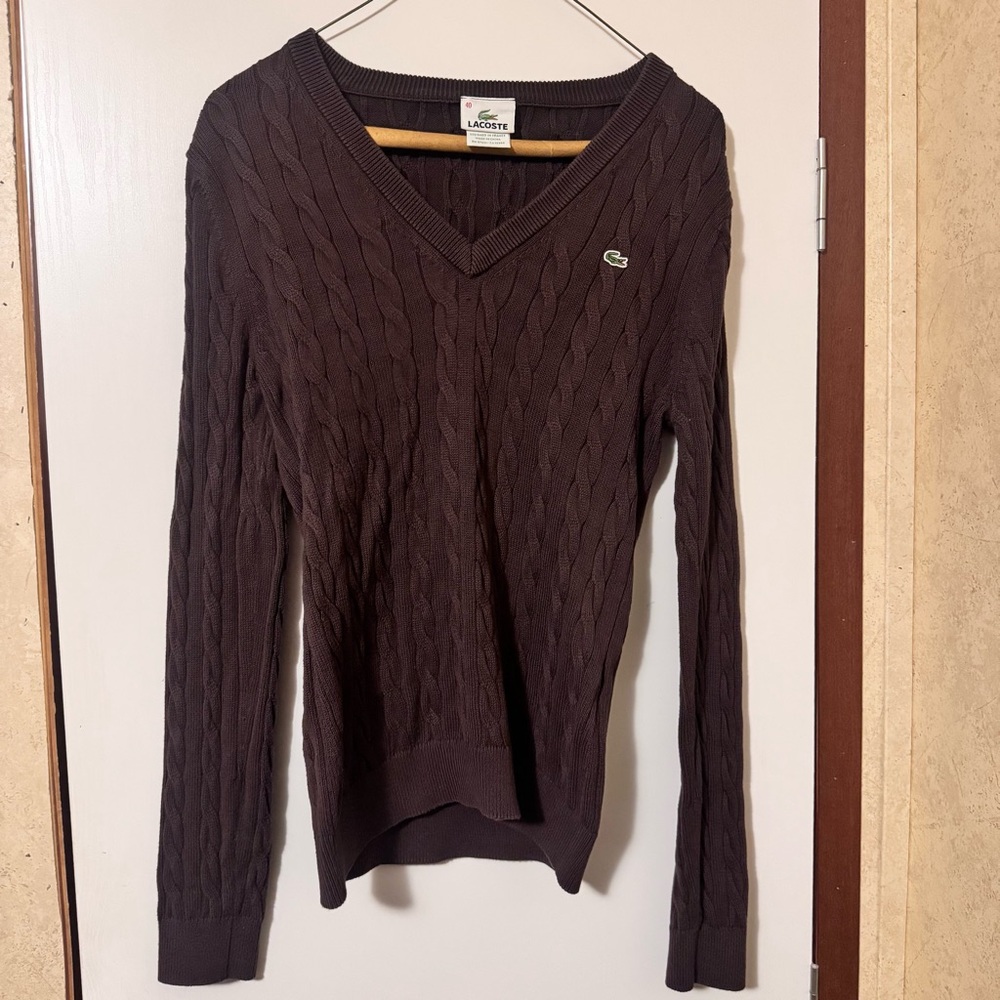 Lacoste Women's Brown Sweater